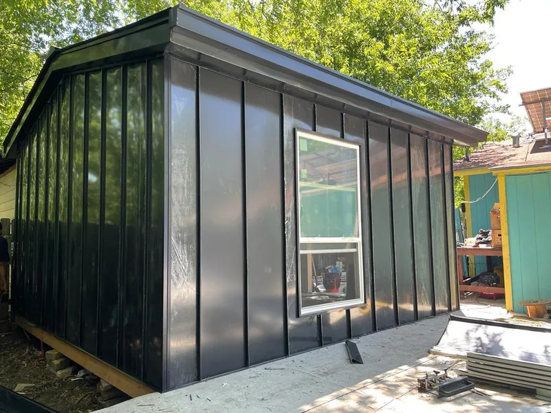 Black standing seam metal wall panels for Metal Roof Installation in Fair Oaks